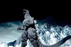 Godzilla roaring in Antarctica (Godzilla Final Wars)