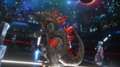 Godzilla walking away