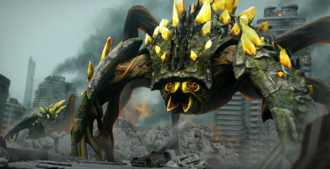 Mature Rockclaws in Godzilla x Kong: Titan Chasers