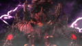 Destoroyah sitting atop his throne