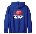 Pencil illustration zip hoodie