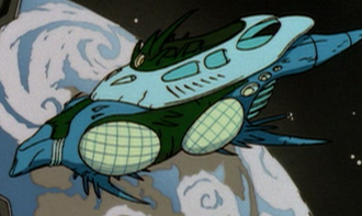 The Leviathan in orbit in Godzilla: The Series