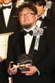 Higuchi at the 40th Japan Academy Prize, where he and Hideaki Anno won Director of the Year for Shin Godzilla