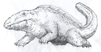 Concept art of the Giant Salamander by Shinji Nishikawa