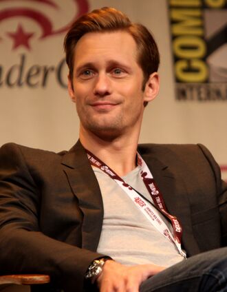 Alexander Skarsgard speaking at the 2012 WonderCon in Anaheim, California.