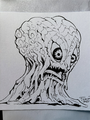 Hedorah x Krang concept art by Fero Pe