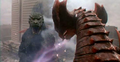 Godzilla Junior battles Destoroyah's Aggregate Form