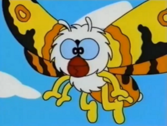 The imago Mothra in Get Going! Godzilland