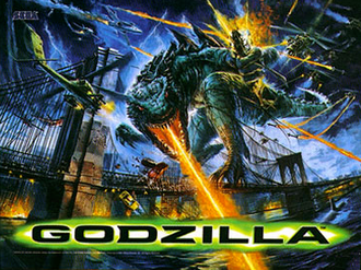 Godzilla arcade art