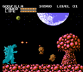 Matango Hive appears frequently throughout the game and acts as a miniboss. Players can either destroy it to get power ups, or force their way across the screen and leave