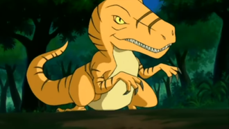 A Velociraptor in Kong: The Animated Series