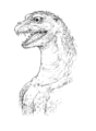 Godzilla head concept art