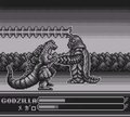 Spirals surrounding the Beast Killer Laser Beam in the Godzilla, King of the Monsters Game Boy game