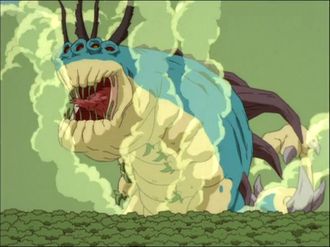 The powered-up El Gusano Gigante in Godzilla: The Series
