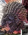 Anguirus dodges Godzilla's atomic breath