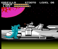 Godzilla in a Hyperspace area with the Gohten