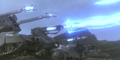Two MBT-MB92s, an MBAW-93 and a Type 74 Tank confront Godzilla as he follows his son's telepathic signals