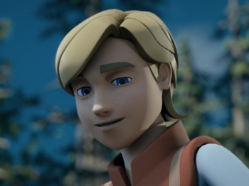 Lukas as a child in Kong: King of the Apes