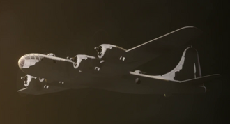 The Boeing B-29 Superfortress Enola Gay in GODZILLA: The Planet Eater