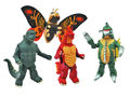 Godzilla Minimates Series 01 figures out of packaging