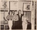 Herman King with models promoting Gorgo in New York City in 1961