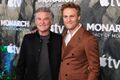 Wyatt Russell with his father Kurt at the world premiere of Monarch: Legacy of Monsters season 2