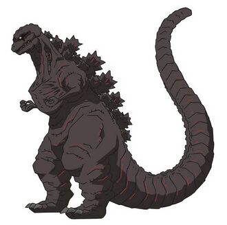 Full-body concept art of Godzilla