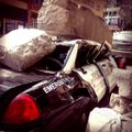 Another smashed police car