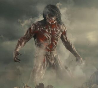 The Eren Titan in Attack on Titan the Movie: Part 2