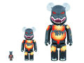 All three sizes of the Burning Godzilla Be@rbrick