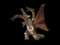 Mecha-King Ghidorah model render concept art