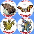 Mothra larvae, Mothra 1992, King Ghidorah 1964 and Gigan 1972