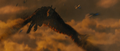Rodan flies among fighter jets