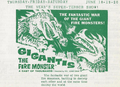 U.S. Gigantis, the Fire Monster theatre flyer