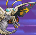 Mothra's battle sprite in the Japanese version of Godzilla: Domination!