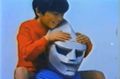 Rokuro riding on Jet Jaguar's shoulders