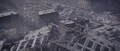 A city in ruins