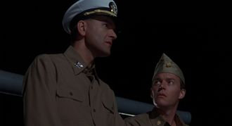 Major Spielberg (right) in Godzilla vs. King Ghidorah
