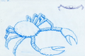 Design for the crab creature