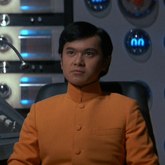 A Nebulan disguised as Fumio Sudo in Godzilla vs. Gigan