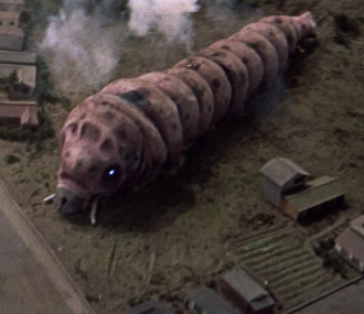 Mothra's larval stage in Mothra