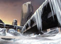 Frozen overpass concept art