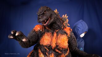 Production image of Taigo in his "Burning Godzilla" form