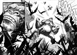 Kong and the pterosaurs in Manhattan jungle in 1937. (The Kong Crew #3)