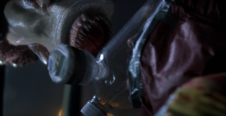 The mutant space worm in 10 Cloverfield Lane