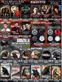 Godzilla button and magnet assortment
