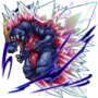 Flying SpaceGodzilla in Monster Strike