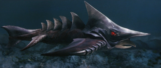 Zigra's swimming form in Gamera vs. Zigra