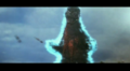 Godzilla demonstrates his newly-obtained magnetic abilities