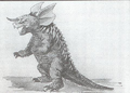 Baragon concept art